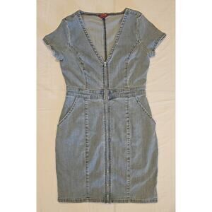 Guess Womens Denim Blue Jean Dress Size S